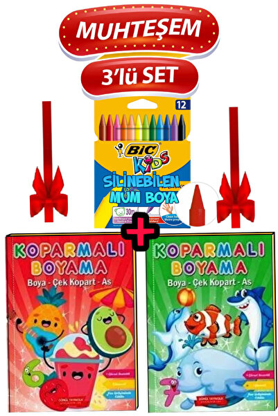 GÖNÜL YAYINCILIK Okul Öncesi 3-6 yaşa uygun boyama etkinlik seti 12'li mum bo...