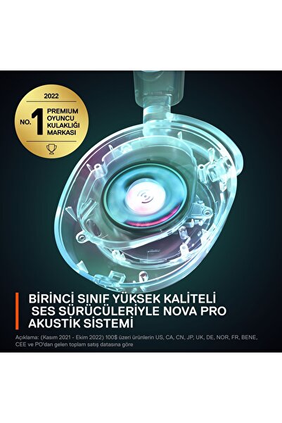 SteelSeries Arctis Nova Pro X 7.1 Surround Pc/xbox Mikrofonlu Siyah Kablolu Gaming (OYUNCU)