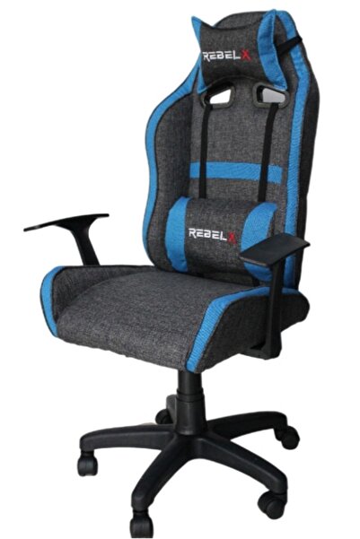 Rebelx Lion Kaşe Kumaş Mavi Oyuncu Koltuğu