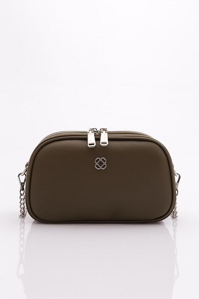 DGN Women's Chain Detailed Bag Khaki 7123555