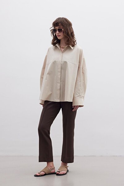 Manuka PREMIUM NADMĚRNÁ KOŠILE CAMEL