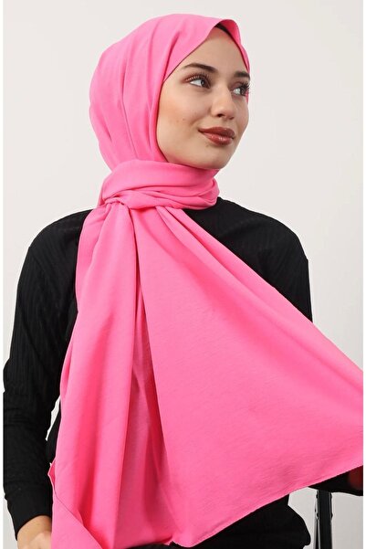 Mides scarf Μοντέλο Φούσια Σάλι Καζάζ από Βαμβακερό Καστανόχρωμο Ύφασμα