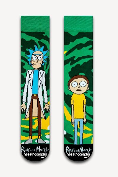 Neşeli Çoraplar Rick And Morty Renkli Erkek Çorap