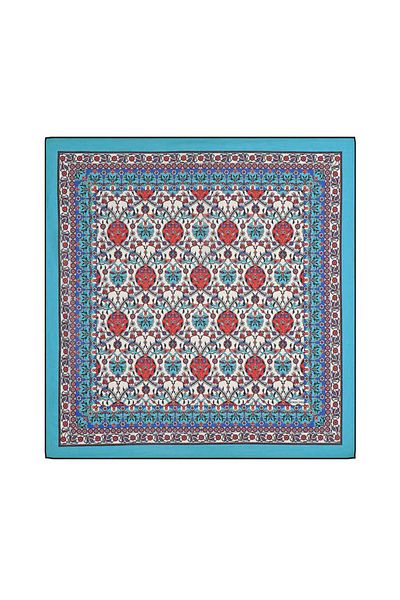 Bursa İpek Tulip Patterned Red Soft Scarf