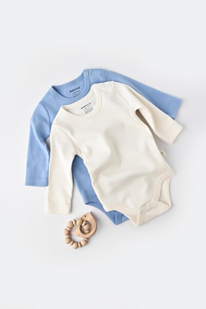 BabyCosy Bebek 2 Parça Uzun Kollu Body, %100 Organik Pamuk, Bebek Ve Yenidoğa...