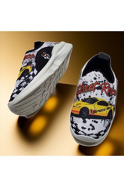 GEZER Pantofi casual cu imprimeu auto din țesătură flexibilă