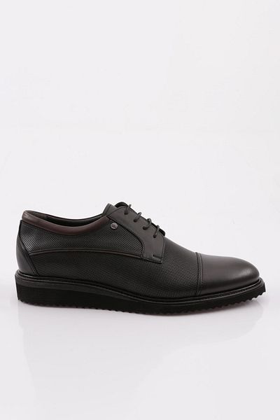 DGN Men's Eva Sole Shoes Genuine Leather Black 4541026102