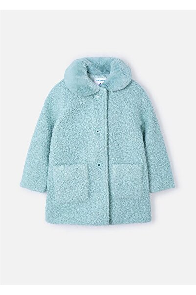 MAYORAL Kız Çocuk Kürklü Peluş Mont Mint 4487