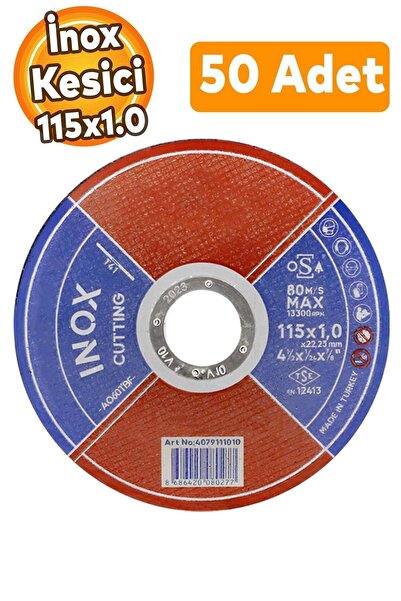 Badem10 115x1x22 mm İnox Kesici Spiral Avuç İçi Taşlama Ahşap Metal Zımpara K...