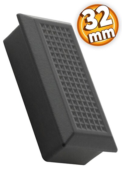 Badem10 Monte Düğme Dolap Dolabı Kapak Kulpu Kulbu Plastik Mat Siyah Kulpları 32 Mm Mobilya Mutfak Çekmece