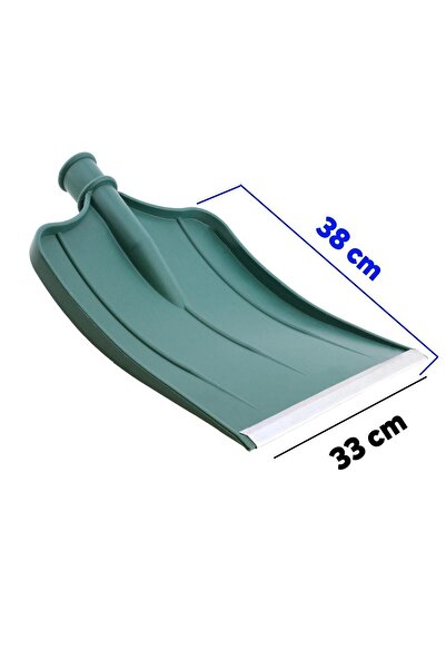 Badem10 Plastik Faryap Kar Küreme Küreği Ahır Gübre Hayvan Pisliği Temizleme Yeşil 33x38 cm Kürek
