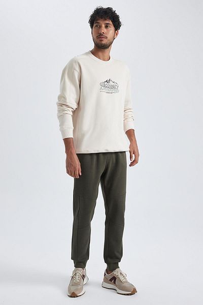 DeFacto Pike Jogger-Jogginghose – schmale Passform, Schnür-Taille, elastisches Bein, Reißverschlusstasche A5347ax23au