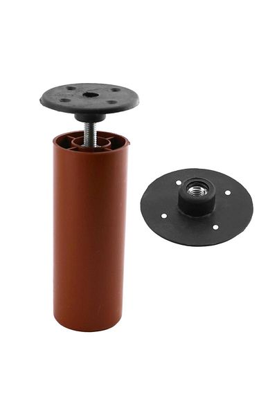 Badem10 Mobilier Canapea Baza Masuta de cafea Montare Picior Rotund Plastic Conectare Aparat M8 Baza cu șuruburi 4 buc