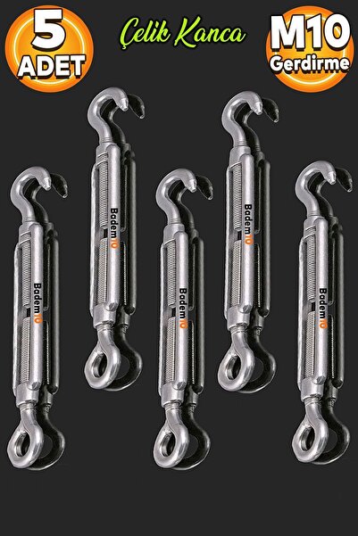 Badem10 Çelik Kanca M10 Yük Halat Gerdirme Galvanizli Paslanmaz Çektirme Yük ...