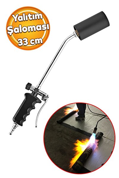 Eltos Gaz Ayarlı Çatı İzolasyon Şaloması Pürmüz 33 cm Yalıtım Profesyonel Kullanım Tetikli Şalom