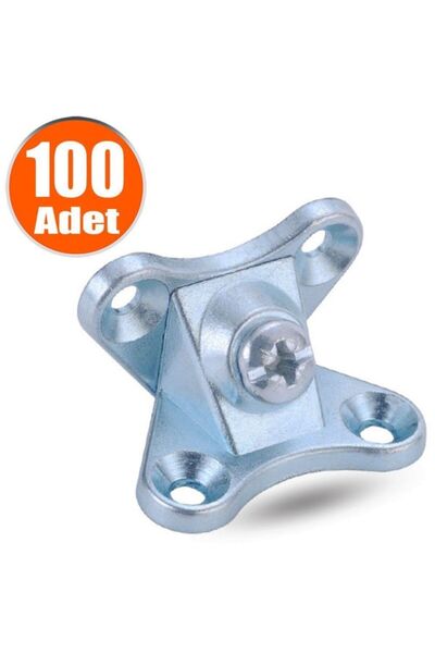 Badem10 Açılı T Bağlantı Çektirme Zamak Çinko Köşe Birleştirme Kelebek (100 A...