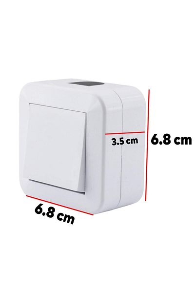 Badem10 Surface Mounted Switch Button Nemliyer IP44 Electrical Switch Socket Surface Mounted Wireless