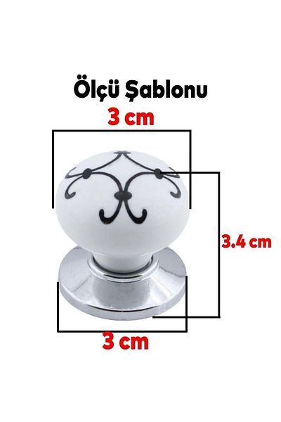 Badem10 Mânere din polimer Sude de culoare cromată albă - Sertar de bucătărie și uși dulap