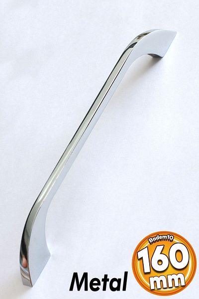 Badem10 160mm Metal Meriç Mâner Mobilier Bucătărie Sertar Ușă Dulap Culoare Crom