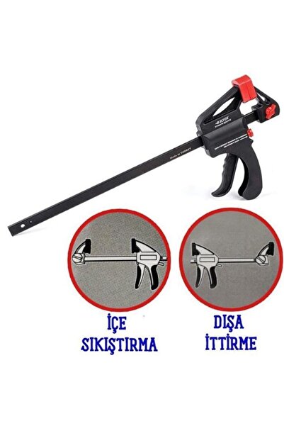 Eltos 6x150 Mm Hafif Tip Sürgülü Tek Ele Uygun Iç Dış Işkence Kıskaç