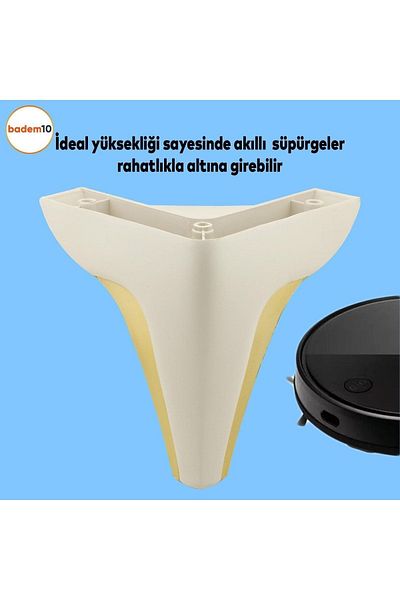 Badem10 Canapea Andaluză de lux - Unitate TV, Fotoliu de bază și picioare de 15 cm, Culoare crem