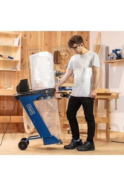 Scheppach Marangoz Taşlama Zımparalama Talaş 550 W Toz Emme Makinesi HD12