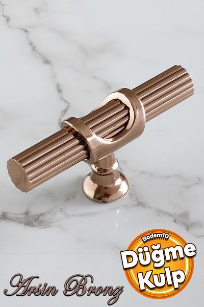 Badem10 Arsin Bronze Metal Button Single Screw Furniture Kitchen Drawer Cabinet Wardrobe Handle Handle Handles