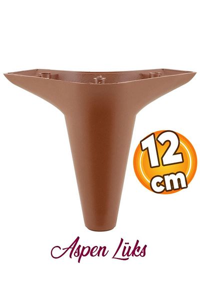 Badem10 Aspen Mobilier de lux Canapea Fotoliu Unitate TV Baza Riser Picior Picioare 12 Cm Maro Picior