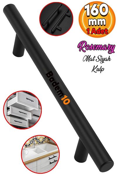 Badem10 Rozmarin (PREMIUM) 160 cm Metal Black More Collar Hybrid și Master Tip