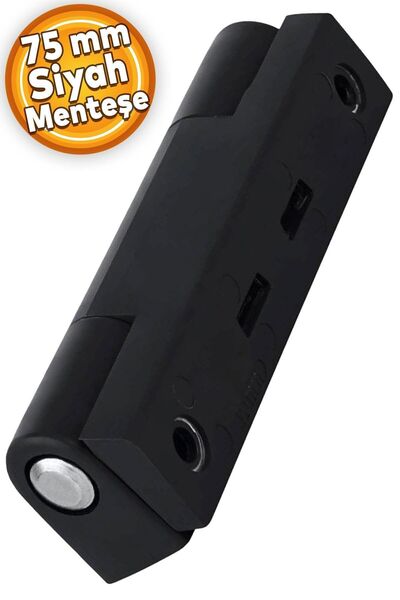 Badem10 Pvc Pimapen Pencere Menteşesi 75 Mm Siyah Menteşe