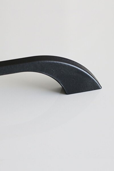 Badem10 أثاث معدني - مقبض Meriç 128 مم لخزانة درج المطبخ باللون الأسود