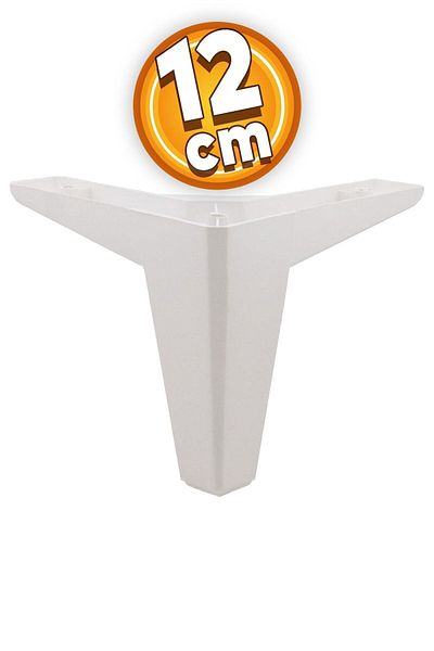 Badem10 Mobilier de lux Cedru Canapea Masuta de cafea Unitate TV Picioare 12 Cm Picioare de bază albe