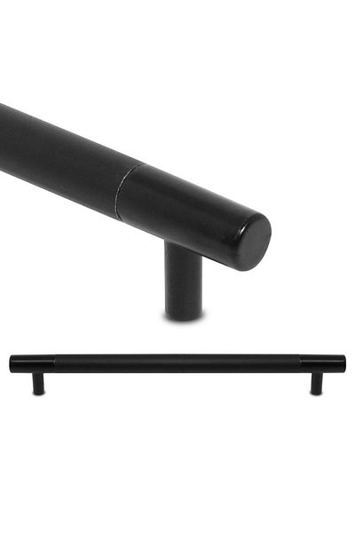 Badem10 Mâner negru mat - 160 mm - Dulap Hitit - Sertar de bucătărie negru
