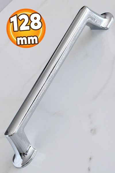 Badem10 Metal cromat 128 mm-12,8 cm Mobilier Bucătărie Sertar Dulap Ușă Dulap Mâner Mâner