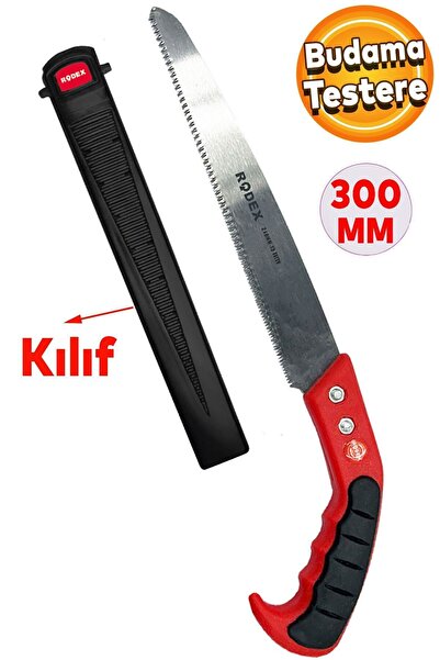 Genel Markalar Budama Testeresi Kılıflı 300 mm Çelik Düz Ağaç Dal Bağ El Test...