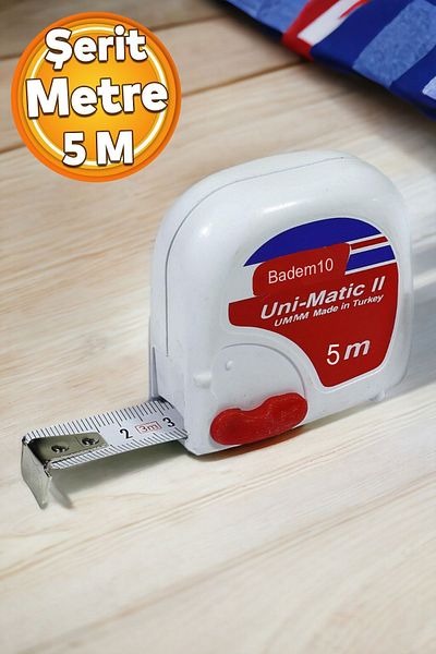 Badem10 5 metri x 16 mm bandă de măsurare din plastic - bandă de măsurare
