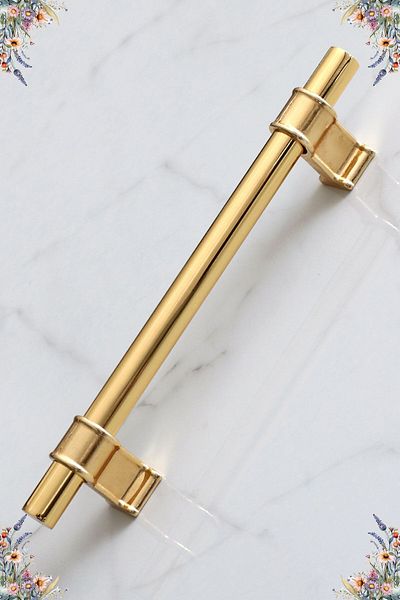 Badem10 Hisar 128 Mm Mâner Metal Aur Mobilier Bucătărie Sertar Dulap Dulap Mânere Aur Mâner Mâner 12,8 Cm