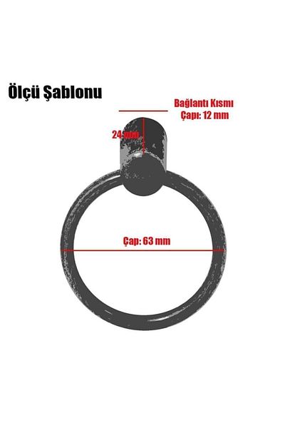 Badem10 Cordia Gold Metal Ring Handle - Sertar de bucătărie și dulap dulap Mobilier pendul