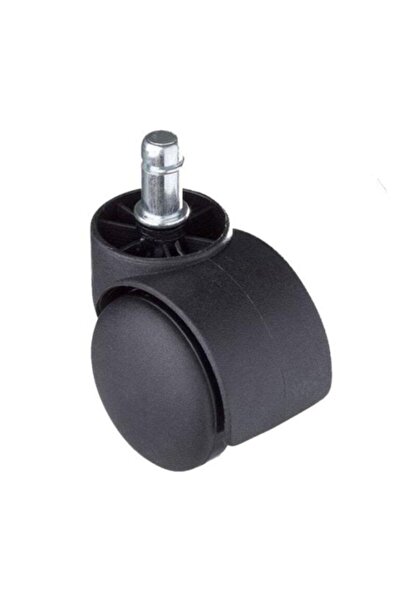 Badem10 Pimli Geçmeli Ofis Koltuk Sandalye Tekeri 50 Mm Siyah