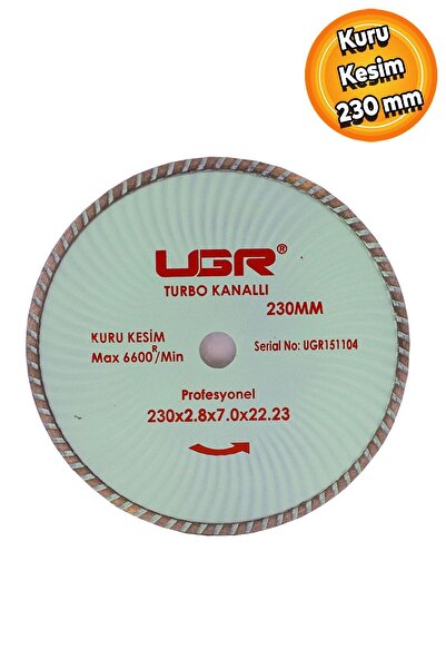 UGR Turbo Elmas Beton Tuğla Kesme Kesici Disk Diski 230 mm