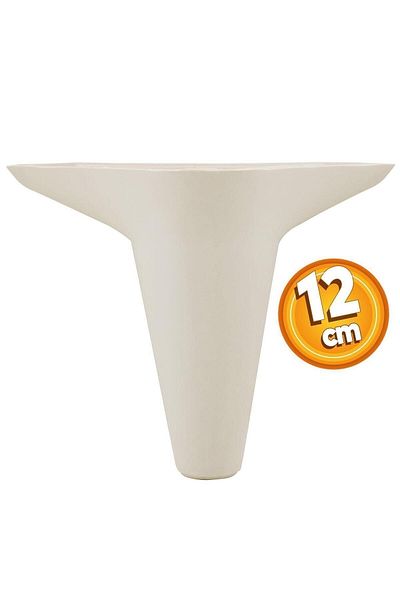 Badem10 Aspen Mobilier de lux Canapea Fotoliu Unitate TV Picior de bază Picioare 12 Cm Picior crem (4 buc.)