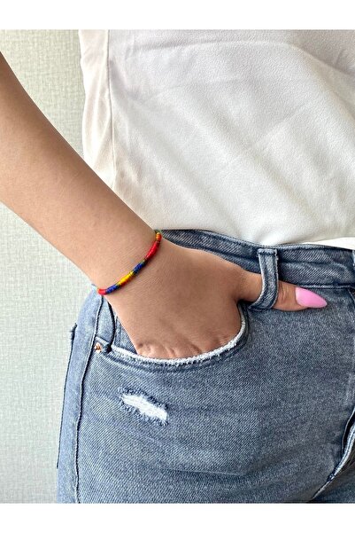 etniko Özel Tasarım El Yapımı Örgü Bileklik