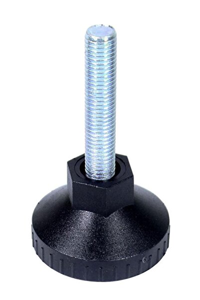 Badem10 Rotil Ayakları M10 55 Mm Siyah Profil Ayağı 8 Cm
