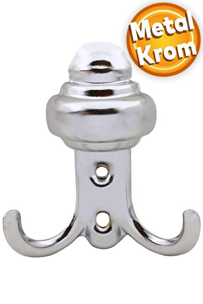 Badem10 Sarıklı Askı Vestiyer Duvar Askısı Mobilya Metal Dolap Elbise Askılığ...