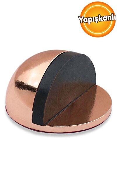 Badem10 Yarımay Yapışkanlı Kapı Kolu Stoperi Tamponu Metal Kapı Stopu Durduru...