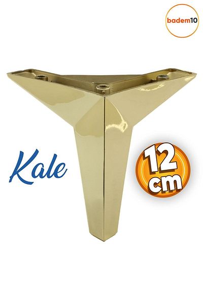 Badem10 Kale Mobila Canapea Masuta de cafea Unitate TV Fata de scaun 12 Cm Aur Aur Baza Picioare