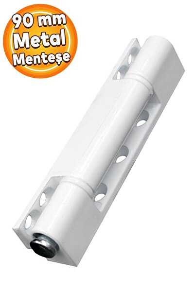 Badem10 Pvc Pimapen Kapı Menteşesi Metal 90 Mm Beyaz