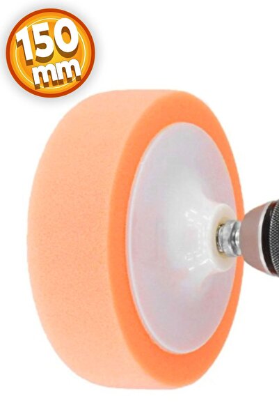 Badem10 Oto Araç Araba Polisaj Süngeri Turuncu Oto Pasta Cila Parlatma Pedi 1...