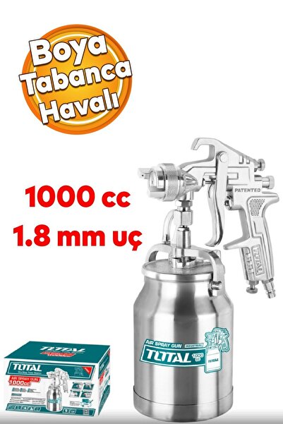 Badem10 Metal Ahşap Pilastik Yüzey Boyama Tabancası Alttan Depolu Havalı Boya...