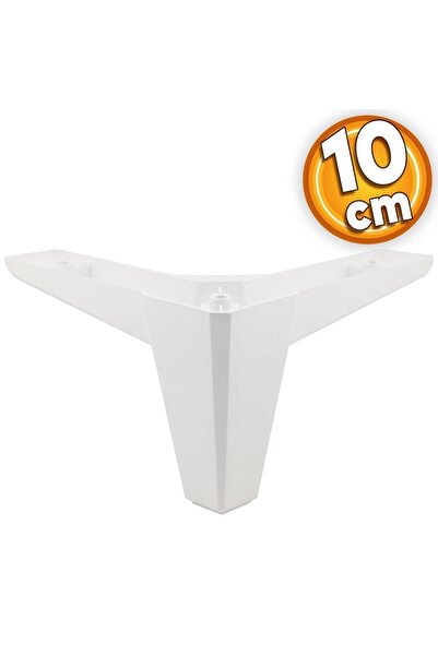 Badem10 Cedar Luxury Furniture Sofa Coffee Table Tv Unit Seat Leg 10 cm White Plinth Legs 4 Pieces